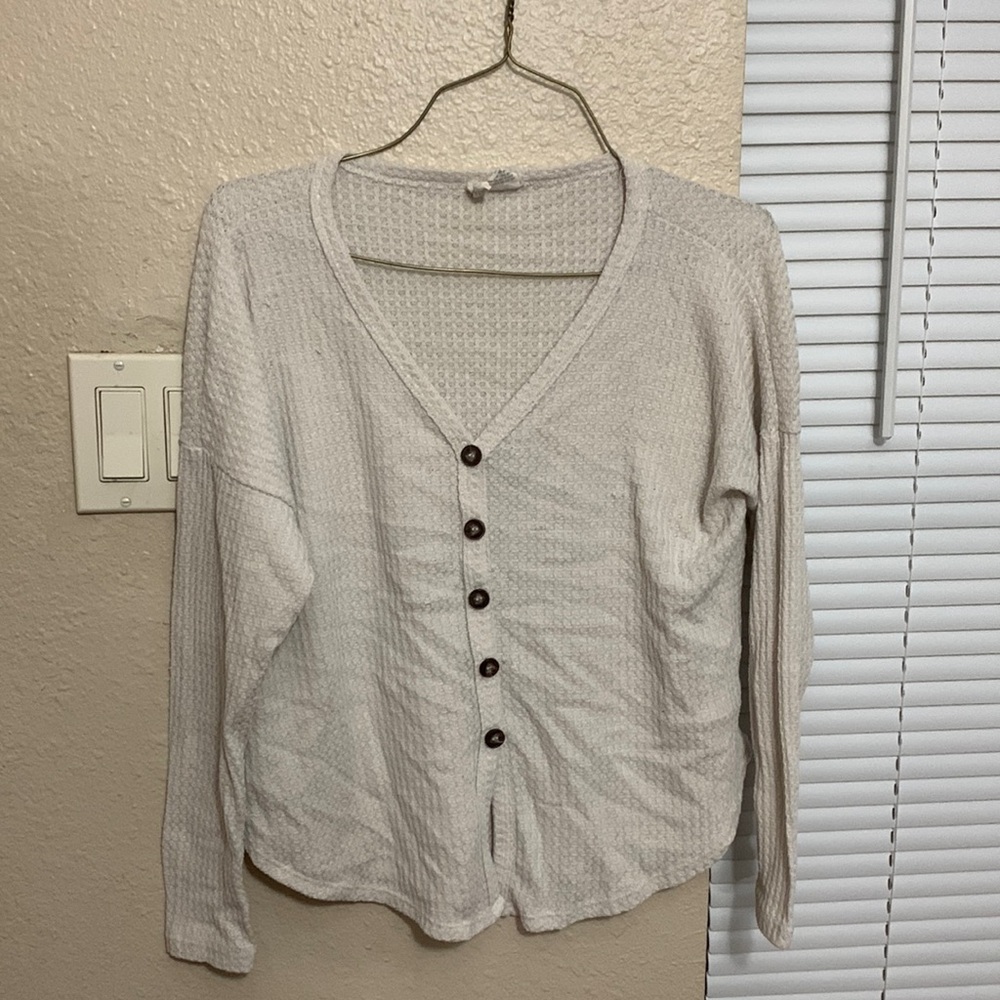 Sky and Sparrow knitted sweater. XS cream color